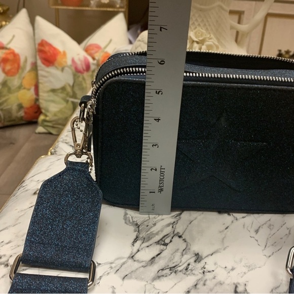 Vintage Havana Lavender Navy Blue Glitter Cross Body - Picture 6 of 10